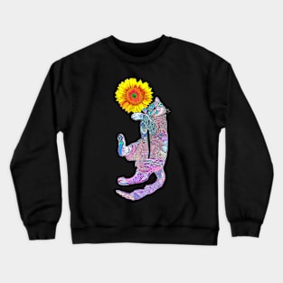 Sunflower cat Crewneck Sweatshirt